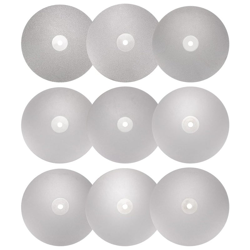 WorkBless 6-Inch Diamond Grinding Disc for Polishing, Sanding, Lapidary - 9 Grit (120 to 3000) - Flat Lap Disc for Glass, Stone, Metal, and Ceramic - Image 1